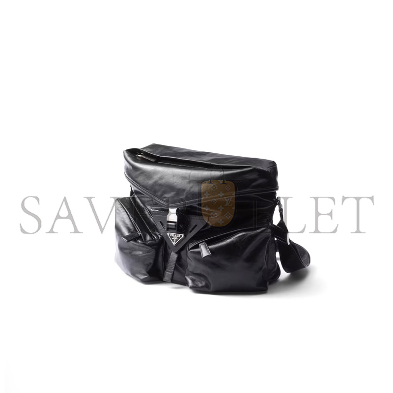 PRADA LEATHER SHOULDER BAG 2VD062 (29*23*15cm) PRADA LEATHER SHOULDER BAG 2VD062 (29*23*15cm)